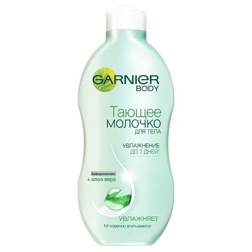 Молочко для тела GARNIER тающее с бифидокомплексом и алоэ вера увлажняющее, бутылка, 250 мл