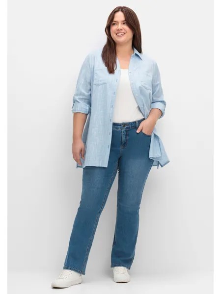 Джинсы sheego Bootcut, цвет blue Denim