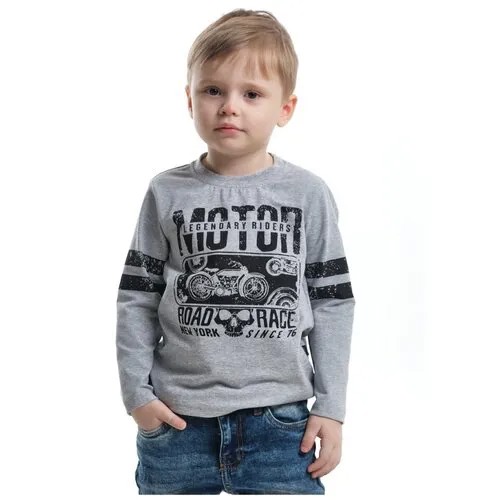 Лонгслив Mini Maxi, хлопок, размер 122, серый