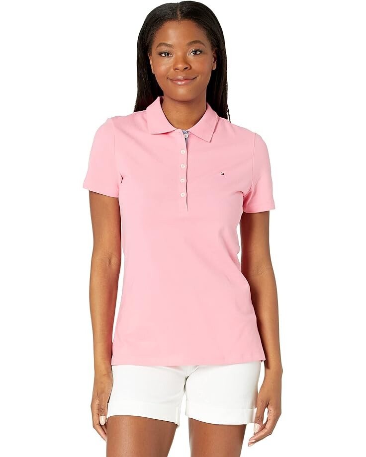 Поло Tommy Hilfiger Solid Short Sleeve, цвет Peony