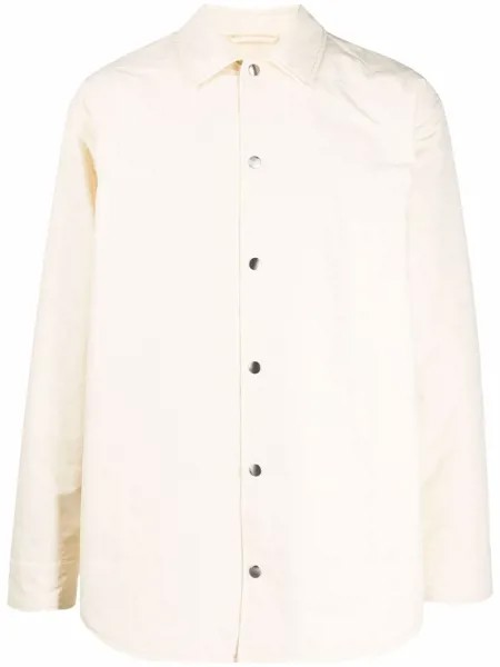 Jil Sander куртка-рубашка из смесового шелка