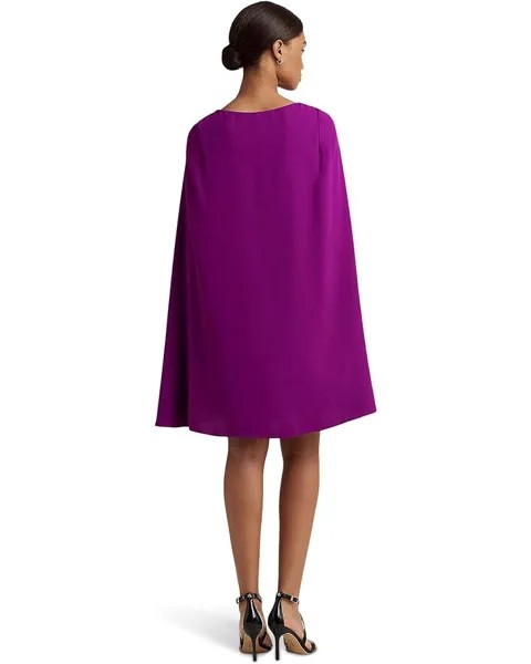 Платье LAUREN Ralph Lauren Cape Georgette Cocktail Dress, цвет Purple Agate