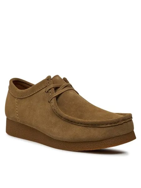 Полуботинки Clarks, коричневый