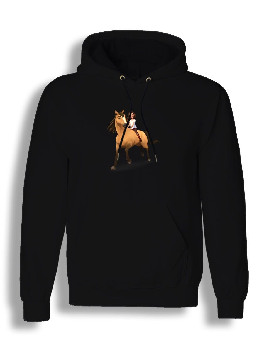 Худи унисекс СувенирShop Спирит/Душа прерий/Мультфильм 3 черное 3XL