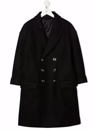 Balmain Kids двубортное пальто