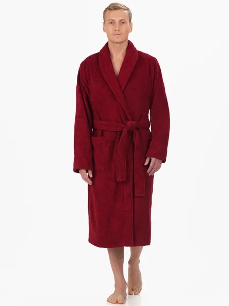 Халат мужской Bio-Textiles IFMIMH бордовый 56-58 RU