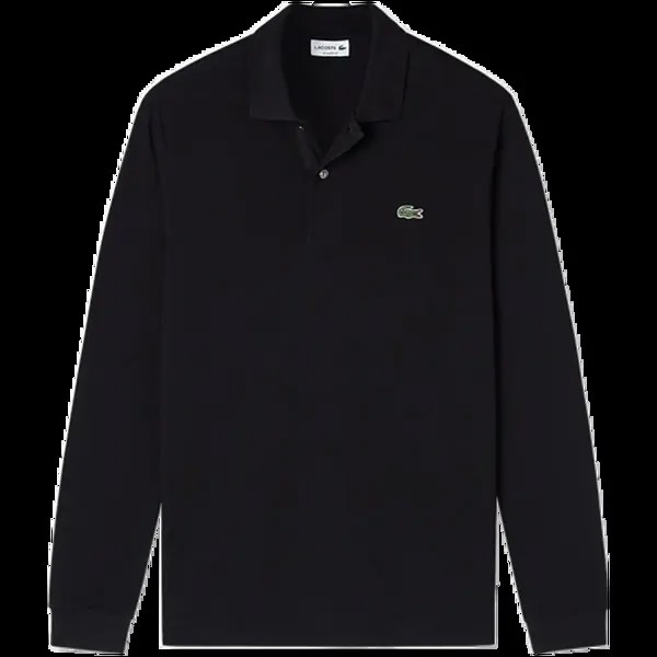 LACOSTE французская крокодиловая мужская классическая деловая рубашка ПОЛО с длинными рукавами и лацканами на весну и осень L1312, цвет CB8/верблюжий