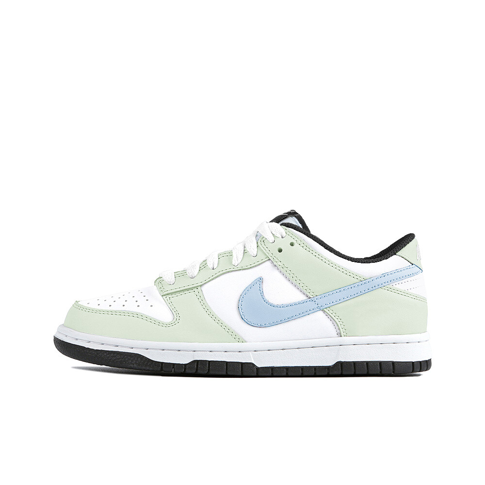 Кроссовки Nike Dunk Skateboarding Shoes Women's Low-top Black, светло-зеленый