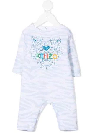 Kenzo Kids комбинезон для новорожденного с принтом Tiger