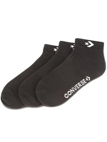 Комплект из 3 низких носков унисекс Converse, черный