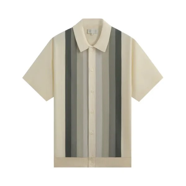 Поло Kith Tilden Short-Sleeve Button Up Polo, кремовый