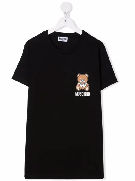 Moschino Kids футболка с логотипом