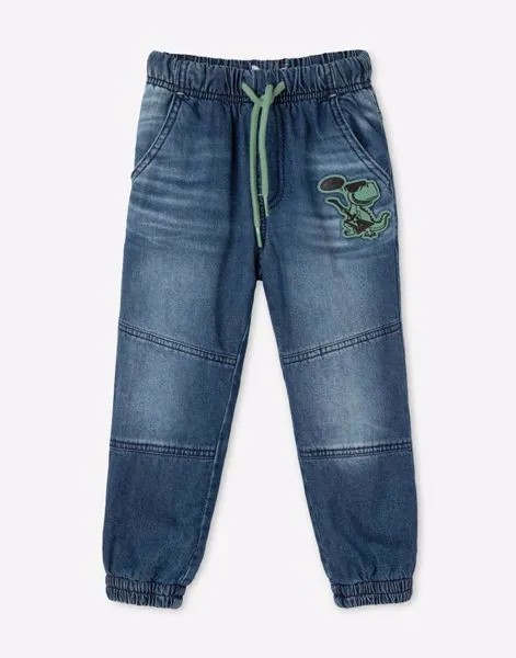 Утеплённые джинсы Jogger с аппликацией для мальчика  Gloria Jeans Gloria Jeans