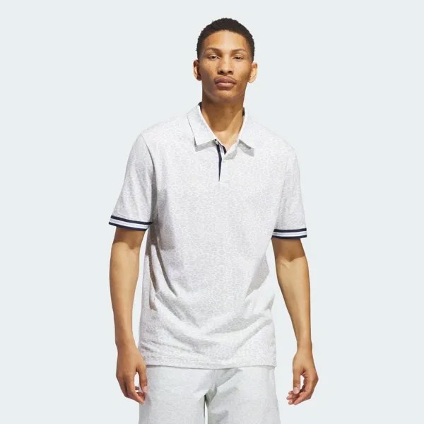 Поло Adidas ADICROSS leopard print shirt, белый
