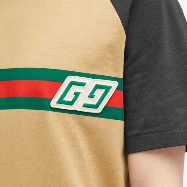 Gucci Футболка GRG с логотипом GG, черный