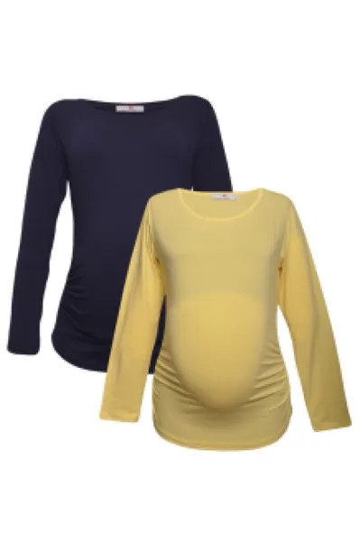 Лонгслив для беременных женский Luvmabelly 58872 желтый XL (доставка из-за рубежа)