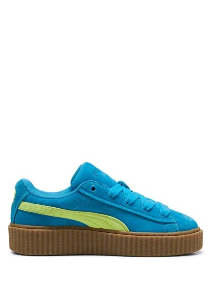 Женские кожаные кроссовки phatty blue creeper из коллаборации с fenty Puma