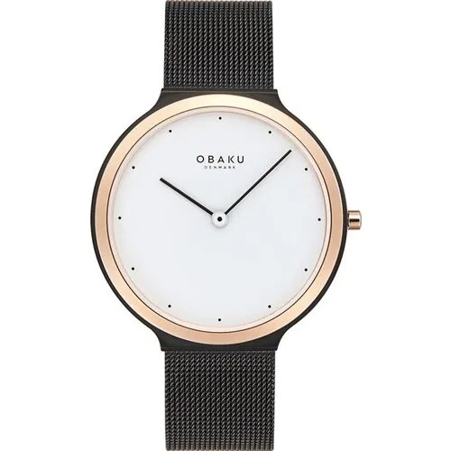 Наручные часы OBAKU V269LXMWMB, черный, белый