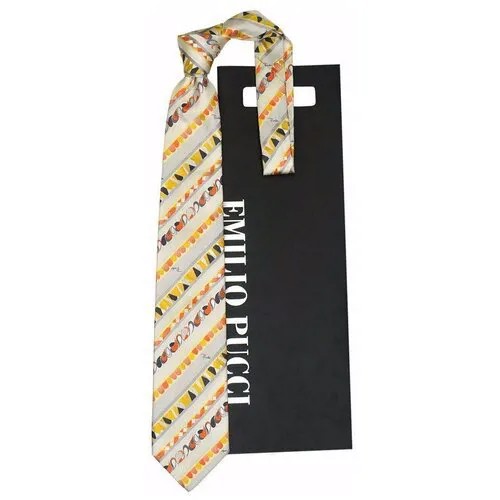 Галстук в яркую оригинальную полоску Emilio Pucci 848643