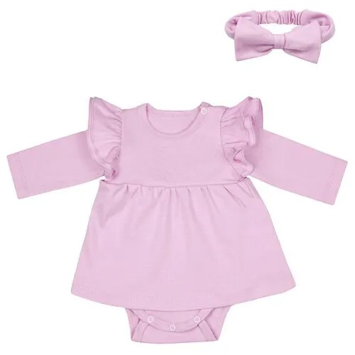 Платье-боди Dream royal, комплект, размер 92, розовый