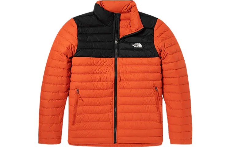 Пуховик мужской оранжевый The North Face, оранжевый