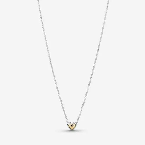 Колье PANDORA, длина 45 см, серебряный, золотой