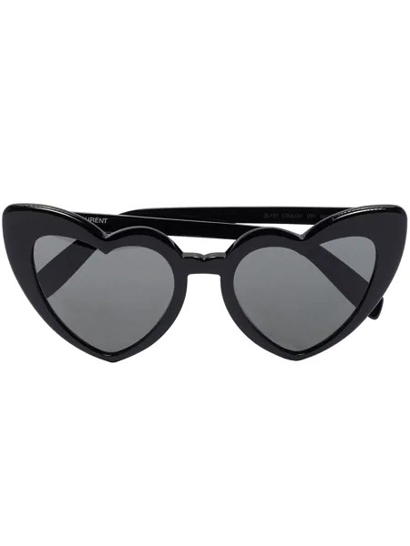 Saint Laurent Eyewear солнцезащитные очки Loulou с оправой в форме сердца