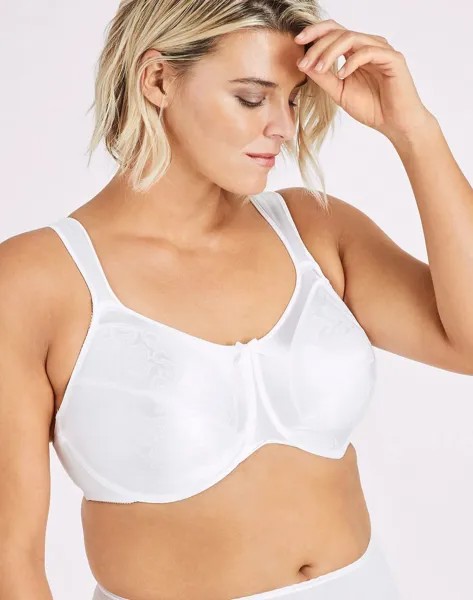 Бюстгальтер–минимайзер Satin Tracings Underwire Minimizer Bra 105C белый