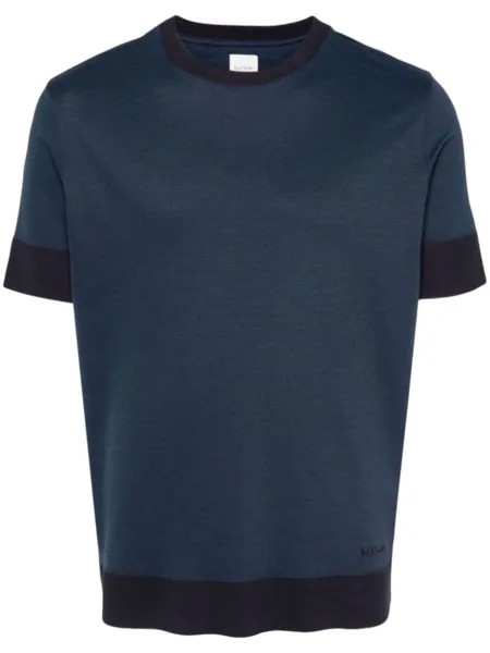 Paul Smith футболка с контрастной отделкой, синий