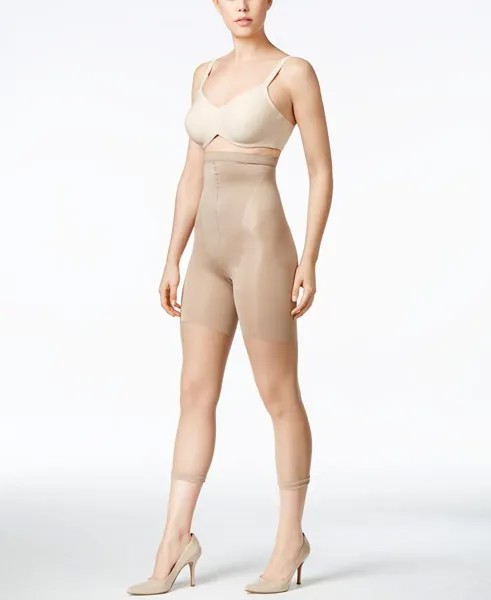 Женские капри Super High Power Tummy Control без ног, также доступны в расширенных размерах. SPANX, тан/бежевый