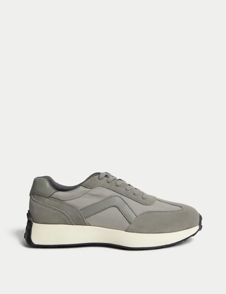 Кроссовки на шнуровке с Freshfeet Marks & Spencer, серый