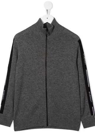 Givenchy Kids кардиган на молнии с логотипом