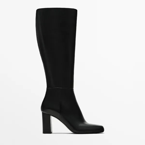 Сапоги Massimo Dutti High-heel - Studio, черный