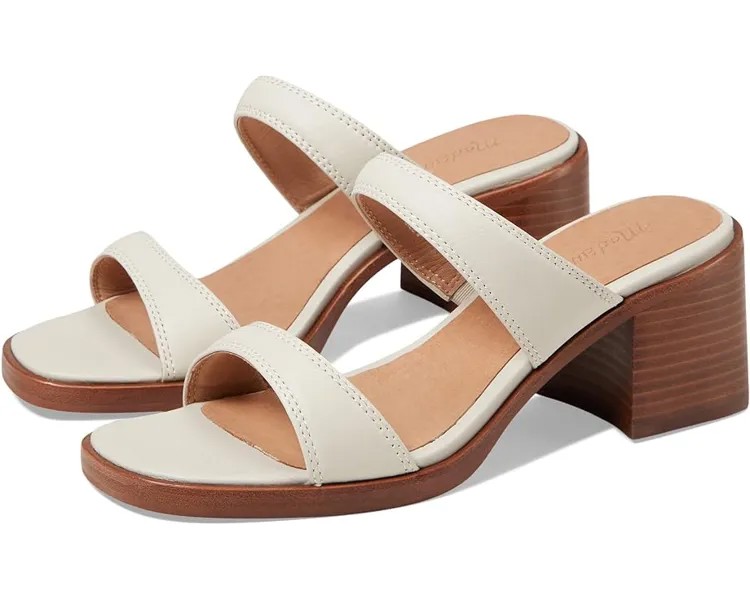 Туфли Madewell The Saige Double-Strap Sandal in Leather, цвет Pale Oyster