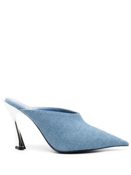 Mugler джинсовые мюли, синий