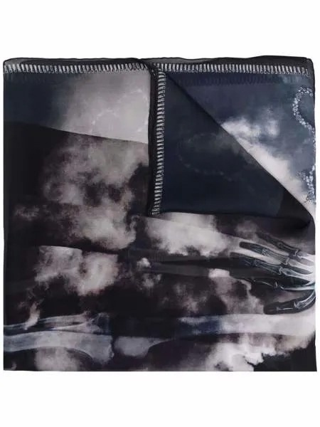Alexander McQueen шелковый платок X-ray