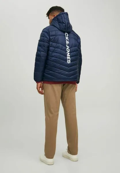 Зимняя куртка Jack & Jones JJEHERO PUFFER HOOD, цвет navy blazer