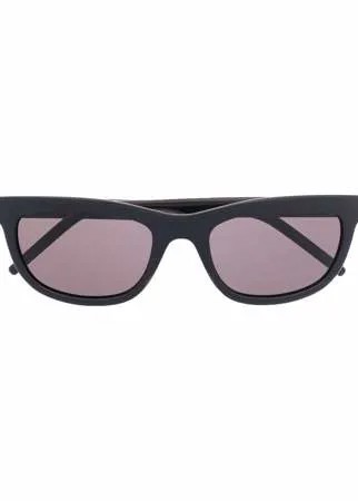 Saint Laurent Eyewear солнцезащитные очки в оправе 'кошачий глаз' с логотипом