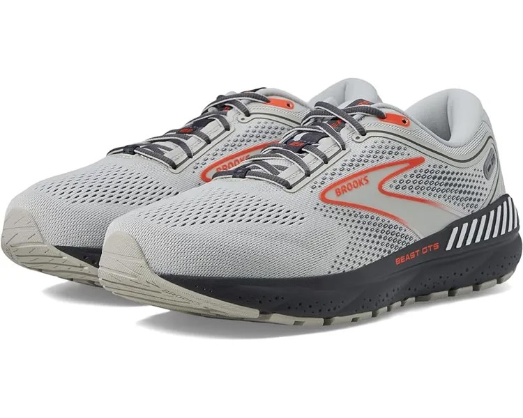 Кроссовки Brooks Beast GTS 23, цвет Grey/Scarlet/Ebony