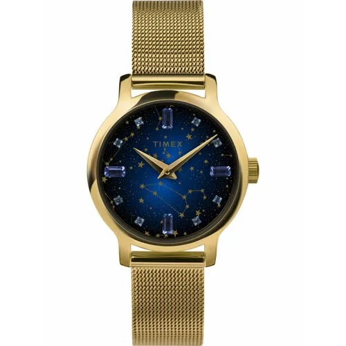 Наручные часы TIMEX, синий, желтый