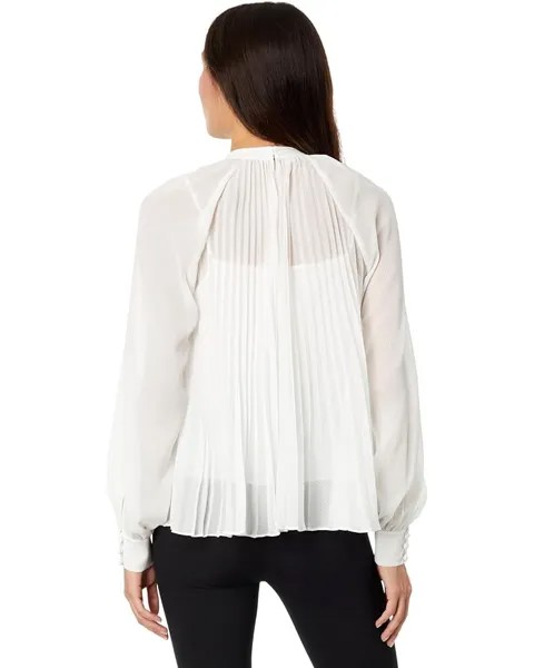 Топ Ted Baker Macenzi Embellished Pleated Neck Top, слоновая кость