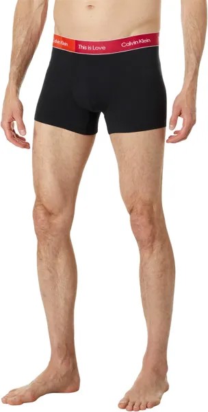 Трусы-боксеры Pride This Is Love Calvin Klein Underwear, цвет Black/Persian Red