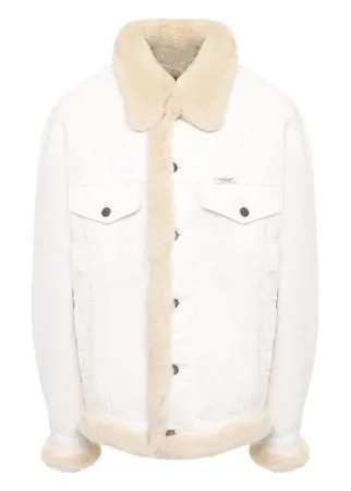 Джинсовая куртка с меховой подкладкой Forte Dei Marmi Couture