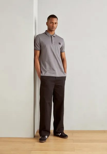 Рубашка поло REGULAR FIT IN MERCERIZED WITH LOGO ON PATCH Antony Morato, антрацит