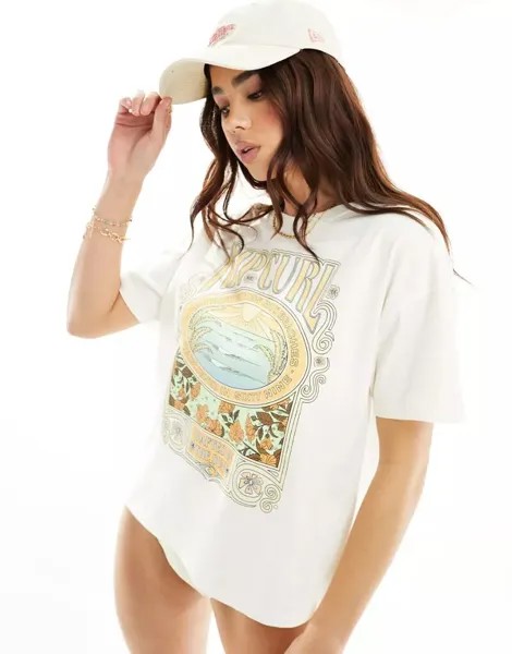Белая футболка свободного кроя Ripcurl Long Days