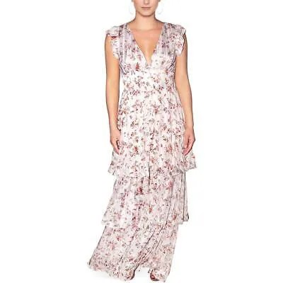 Rachel Rachel Roy Женское многоярусное фиолетовое платье макси с цветочным принтом Rachel 4 BHFO 1951