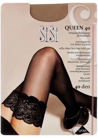 Чулки Sisi Queen, 40 den, размер 4-L, miele (бежевый)