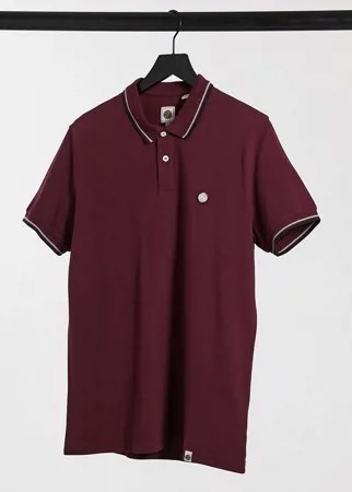 Бордовое поло Pretty Green Barton-Красный