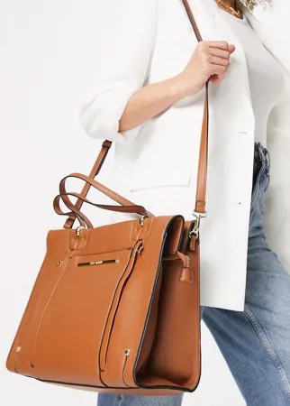 Сумка-тоут коньячного цвета Steve Madden Nolla-Коричневый цвет