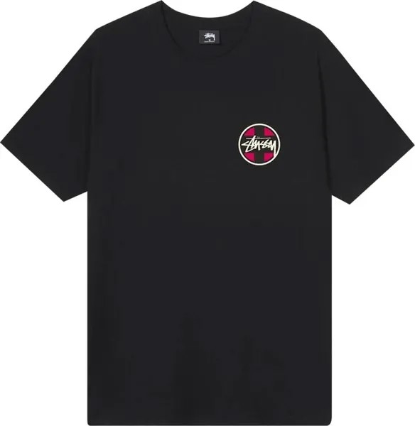 Футболка Stussy Cross Dot Tee 'Black', черный